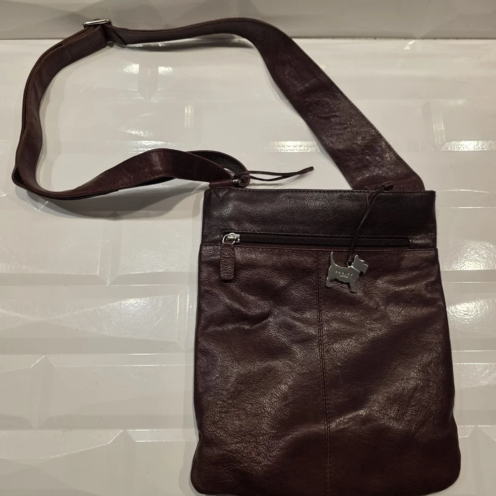 Radley London Womens Pockets Icon Leather Crossbody Bag In‎ Brown Purse
